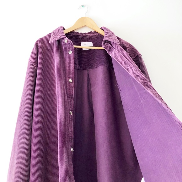 SOLD Urban Outfitters Purple Corduroy Shirt Jacket - Picture 4 of 6